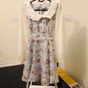 Liz Lisa long-sleeve dress with floral print